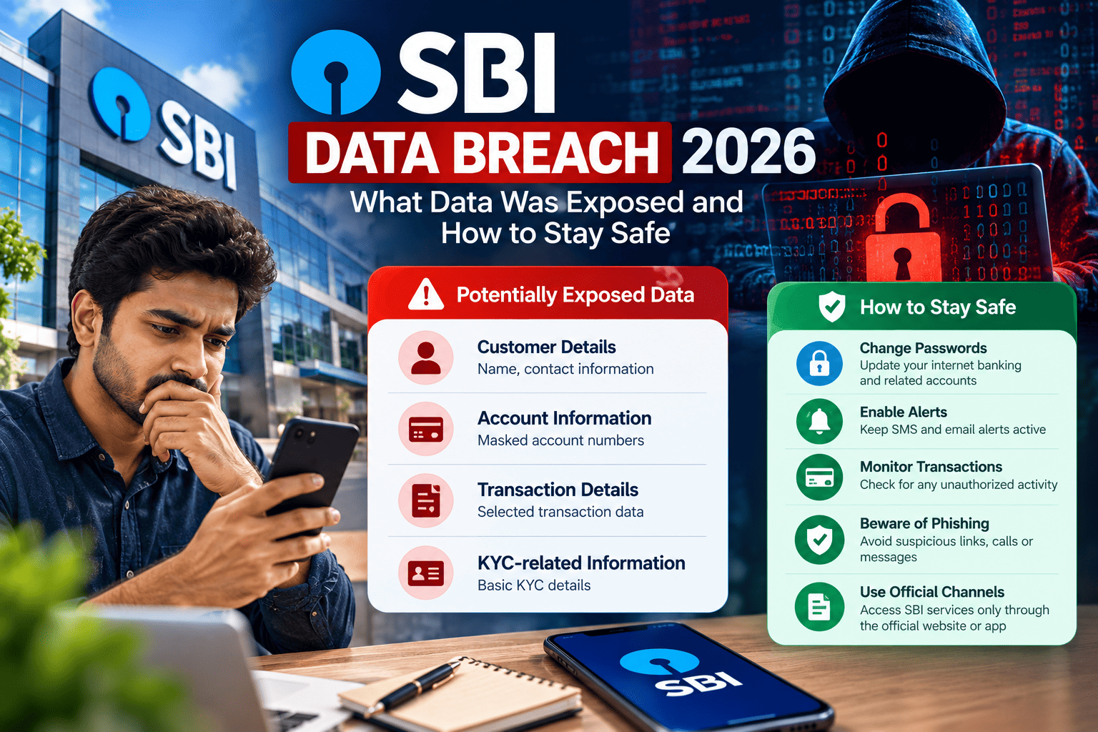 SBI Data Breach 2026: Personal Details of 3,897 Customers Found on Dark Web