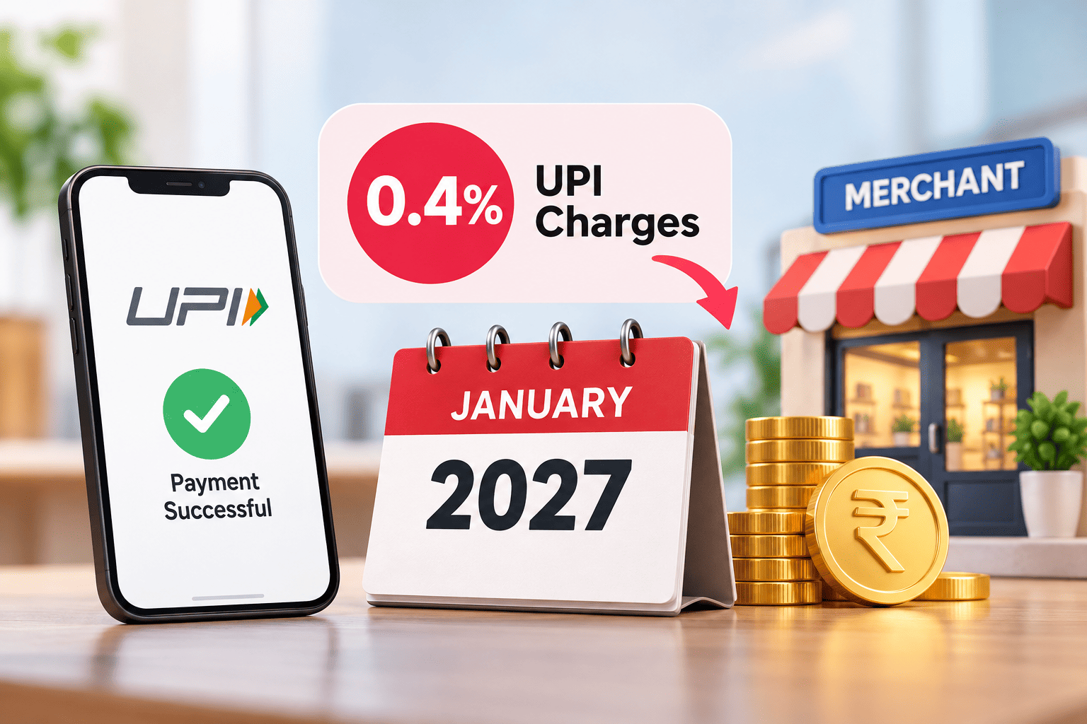 0.4% UPI Charges May Be Delayed to 2027: Who Will Pay?