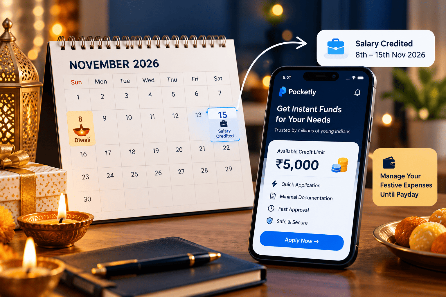 Salary Coming After Diwali? How Smart Spenders Bridge the Festive Gap Without Breaking the Bank